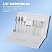 Depvko 13PC Nail Drill Bits Set, Drill Bits for Nails, 3pcs Tungsten Carbide Drill Bits+ 3pcs Ceramic Efile Nail Drill Bits+ 6pcs Cuticle Drill Bits+ 1pcs Brush, 3/32 inch Nail Bits for Nail Drill
