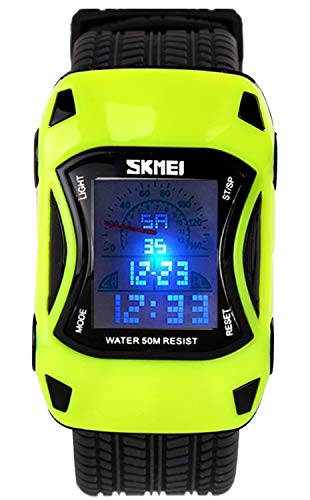 Kids Digital Sport Watch Outdoor Waterproof Watch LED Alarm Stopwatch Child Wristwatch, Child Watch for Age 5-10Wrist Boys, Girls