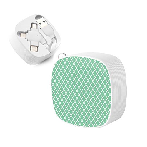 Portable Retractable USB Charging ccable, 4ft Multiple USB Cable Universal 3 in 1 Charging Cable Cord Adapter with Port connectors Type C Micro USB Compatible iPhone Cell Phones Tablets