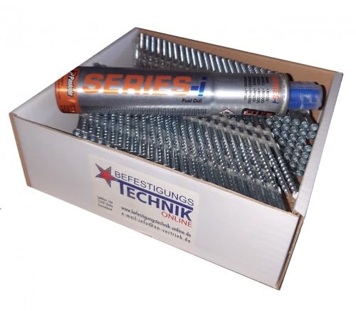 34° Nagelschrauben 3,2x65mm rostfrei Streifennägel TX15 passend, für Paslode IM90Ci, IM90Xi, IM100Ci, IM100Xi