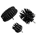ABN Nylonowa szczotka do czyszczenia wiertarki zestaw 3 szt. czarne twarde włosie do wiertarki 1/4 cala, twarde miejsca pracy na zewnątrz