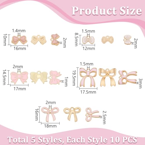 Pendentifs émail rose UNICRAFTALE de haute précision pour joaillerie artisanale