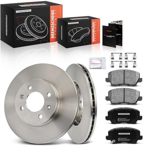 Frankberg Brake Kit incl. 2x Brake Disc + 4x Brake Pad Front Compatible with Picanto Yes 1.2 1.0 1.0 T-GDi 1.0 LPG 2017-2025 Replace# 58101G6A40,58101G6A30