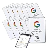 Ninja Pop NFC Review Cards – 12 Pack | Tap to Leave a Review Cards for Small Business | Contactless Review Request Cards | Customer Feedback NFC Business Tools