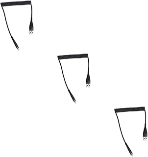 Obuyke Cabo USB 3Pcs Carregador De Telefone Celular USB Um Carregador Carregador USB C Cabo USB Y Linha De Dados Útil Carregador De Transmissão De Dados Cabo De Carregamento Cabo USB