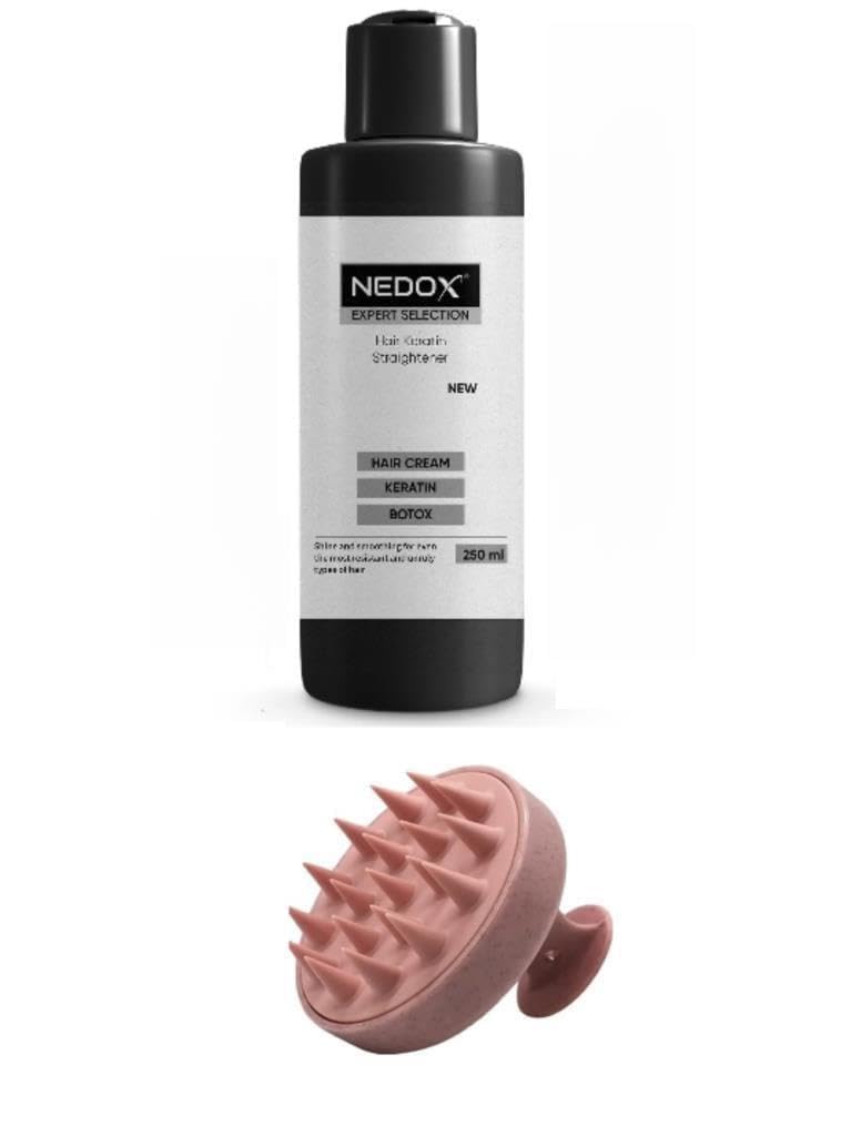 NEDOX Saç Düzleştirici,şekillendirici Keratin Botoks Krem 250 ml+Saç Masaj Tarağı