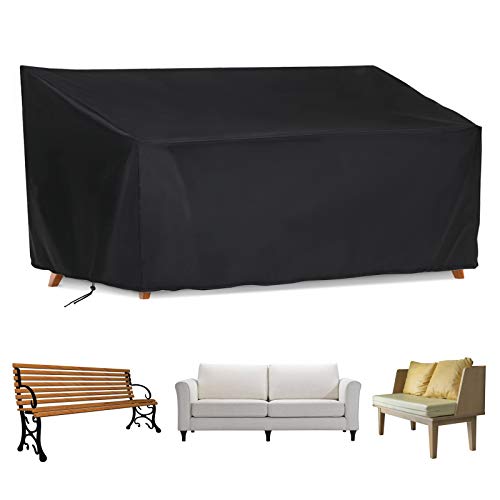 Iptienda Patio Furniture Covers, Outdoor Furniture Cover Waterproof Loveseat Cover Fit Patio Furniture Sofa 53" Wx26 Dx35 H #TOP19