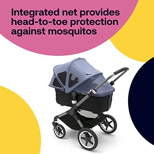 Bugaboo Breezy Sun Canopy with Ventilation Panels & Built-in Mosquito Net – Compatible with Fox, Kangaroo, Cameleon 3, and Lynx Strollers – UPF 50+ Fabric & Water-Repellent Protection