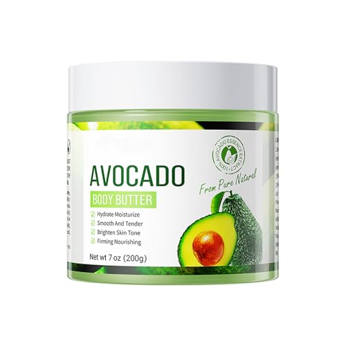 Crema Corporal Body Butter Lotion - Hidratante Intenso Para Piel Seca - Loción Blanqueadora y Nutritiva para un Brillante y Uniforme Ton de Piel - Fórmula Ligera y de Absorción Rápida(palta) - 200g