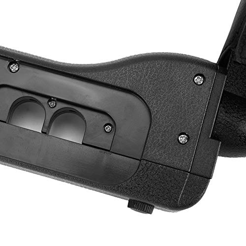 Almohada ajustable para reposacabezas de auto cuero negro miniatura 7
