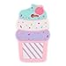 Galaxy J7 V Case, J7 Perx Case, J7 Sky Pro Case, J7V Case , 3D Cartoon Cute Cherry Cupcakes Ice Cream Shaped Soft Silicone Case Cover for Samsung Galaxy J7 2017 (5.5" Inch) (Pink)