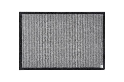Barbara Becker Fußmatte Gentle, Schmutzfangmatte waschbar, für Eingangsbereich und Wohnungstür, Fußabstreifer Innen, Türmatte, Grau-Rosa 67 x 110 cm
