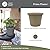 The HC Companies Prima Round Plastic Plant Pot w/Rolled Rim - Lightweight & UV Resistant Flower Pot for Herbs & More - Outdoor & Indoor Plant Pots w/Drainage (20 inch, Sandstone, Pack of 1)