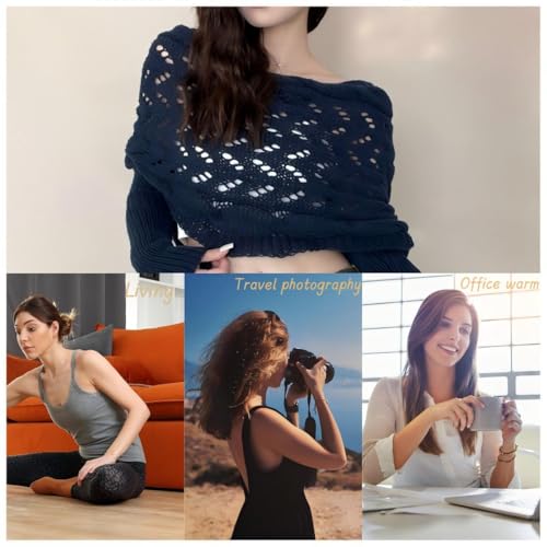 Scarf With Sleeves,Multifunctional Scarf With Sleeves, Knitted Cable Wrap,Sweater Scarf With Sleeves For Women、Girl3