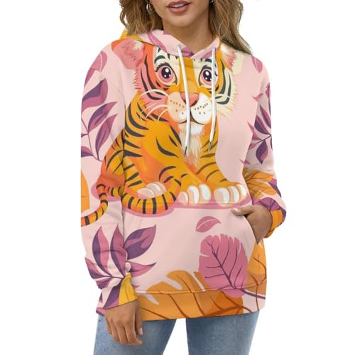 Sweatshirt tigre cartoon pull confortable contre le froid taille S - 2
