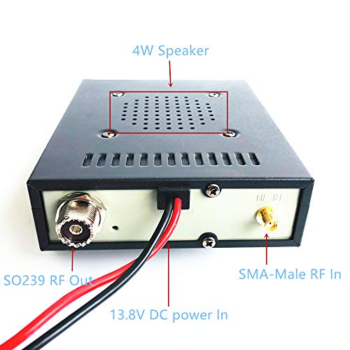 Radtel Vr-P25D Uhf (400-470Mhz) 20-40W Walkie Talkie Power Amplifier, Support Analog And Digital Two Way Radios, Compatible With Baofeng,Tyt, Kenwood, Yaesu, Icom, Motorola #TOP4