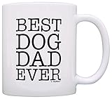 Dog Lover Gifts Best Dog Dad Ever Pet Owner Rescue Gift Coffee Mug Tea Cup White