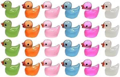 LIUSM 24Pcs Mini Luminous Duck for Micro Landscape Aquarium Party Decor image 2