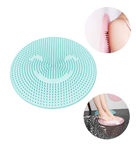 Lindsays Lazy Silicone Back Massage Cushion Bathroom Wash Foot Mat Exfoliating Foot Brush