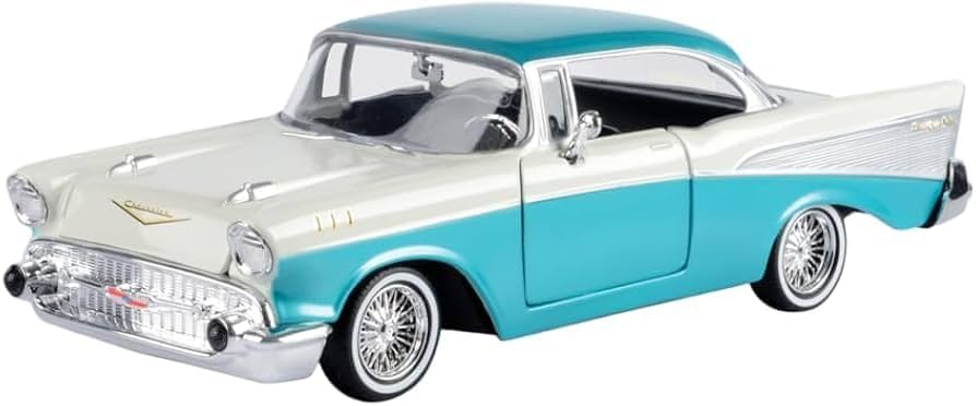 Amazon.com: 1957 Chevy Bel Air Lowrider Turquoise Metallic and