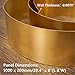 Feelers Copper Metal Brass Sheet Roll 32 Gauge x 8 inch x 40 inch, Brass Plate High Hardness Free-Cutting Brass Strip in Various Widths (4