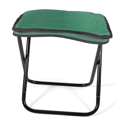 KOMBIUDA Outdoor Folding Stool Lightweight Portable Seat for Camping Fishing Hiking and Gardening Design with Durable Construction Compact and Versatile Use