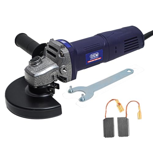 Image of OEM Professional Angle Grinder 4 inch /100mm Grinding Machine, Full Heavy Copper Motor, 900W, High Speed 12000 RPM Power Tool for Metal, Wood, Tile Grinding, Cutting, and Polishing AG510