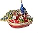 MIXDOM Heart Shaped Peacock Trinket Box Jewelry Box Hand Painted Decorative Box with Hinged Lid Ring Earring Holder Bird Figurine Collectible