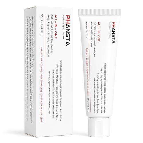 PHANSTA Retinol Night Cream for Face Anti Aging Face Cream for Women Firming & Skin Tightening Cream for Face with Retinal Collagen & Hyaluronic Acid Wrinkle Cream for Dry Skin