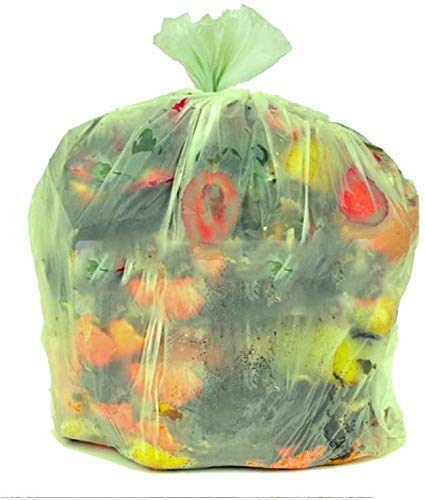 ELLEEMME® 200 Sacchi BIO per UMIDO biodegradabili rifiuti compostabili e organici. Spazzatura Immondizia 110 litri Cm 70x110 | Scatola da n° 200 sacchi | 100% certificati biodegradabili compostabili