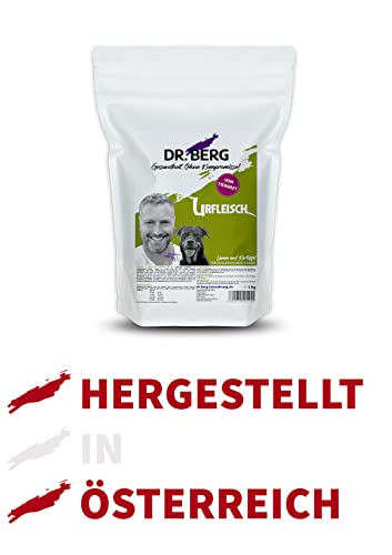 Dr. Berg URFLEISCH Lamm & Kartoffel - Getreidefreies, hypoallergenes Hundefutter - Trockenfutter mit viel FRISCHFLEISCH - extra verträglich und lecker durch natürliche Zutaten (5 kg)