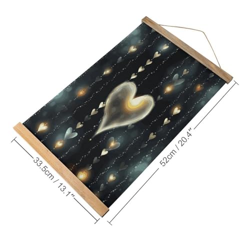Arte de pared de amor brillante que transforma tu dormitorio en un refugio 2