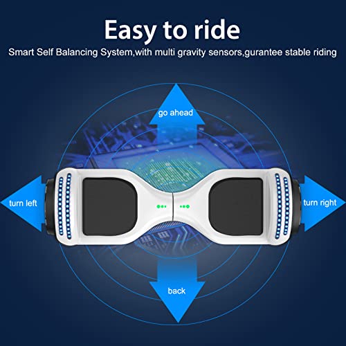 LIEAGLE Hoverboard, Self Balancing Scooter Hover Board for Kids Adults with Many Certified, Flashing Wheels LED Lights