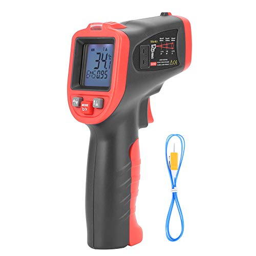 Handheld Digital Thermometer LCD -50C to 1050C Industrial Grade with Backlit Display for HVAC Automotive Food Processing