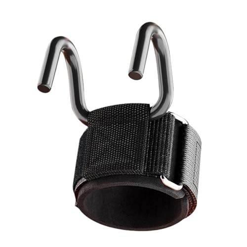 Muñequeras Gym 1/2 piezas de gancho elevación con correa muñeca y soporte agarre mano, guantes fitness tracción fuerte for hombres mujeres, equipo gimnasio(1Pcs style01)