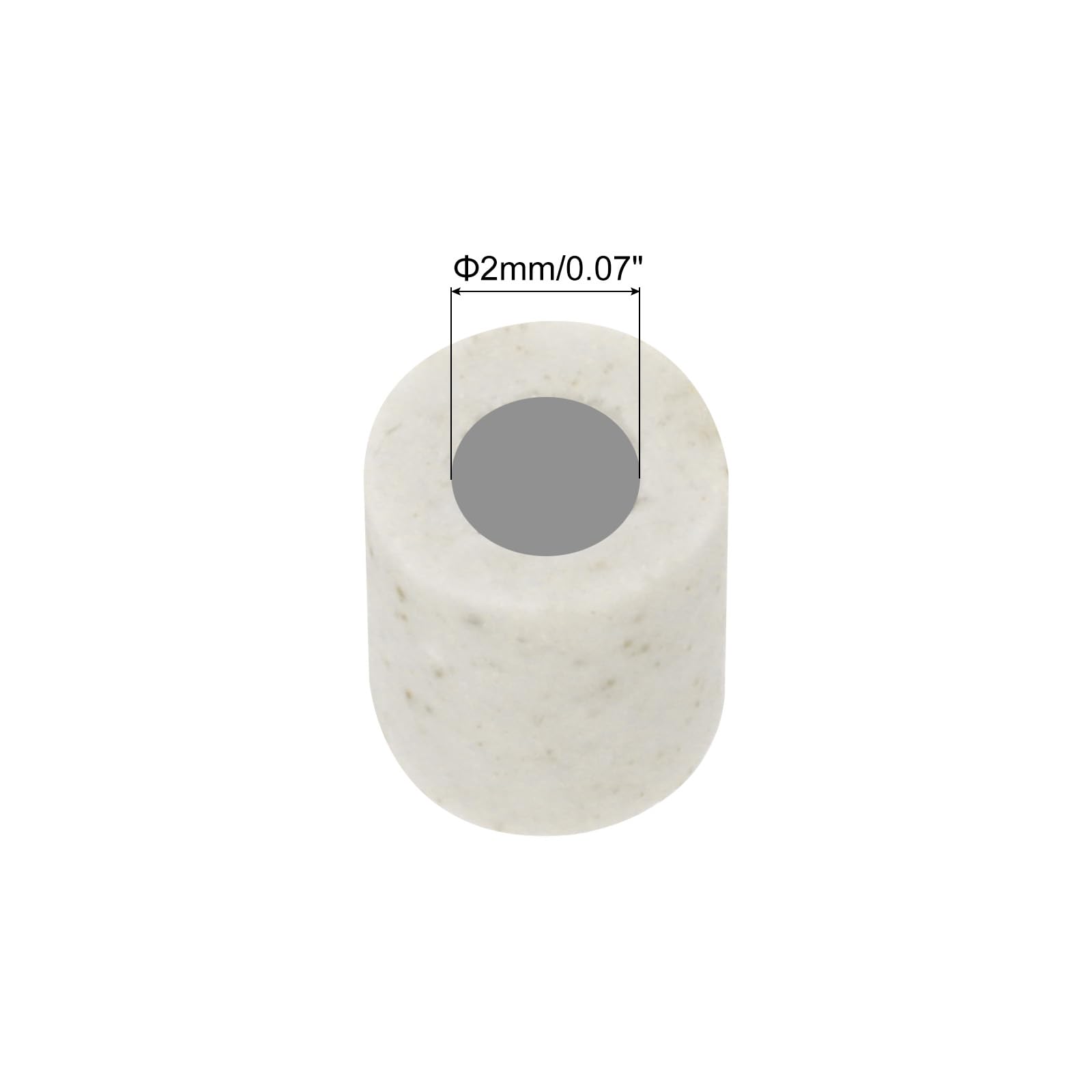 QUARKZMAN 10pz Tubo Ceramico Isolato da 2mm per Fascio di Fili Elettronici Protezione Isolante Termica a Singolo Foro, 4mm x 5mm
