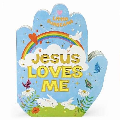 Jesus Loves Me Praying Hands Board Book - Gift for Easter,...