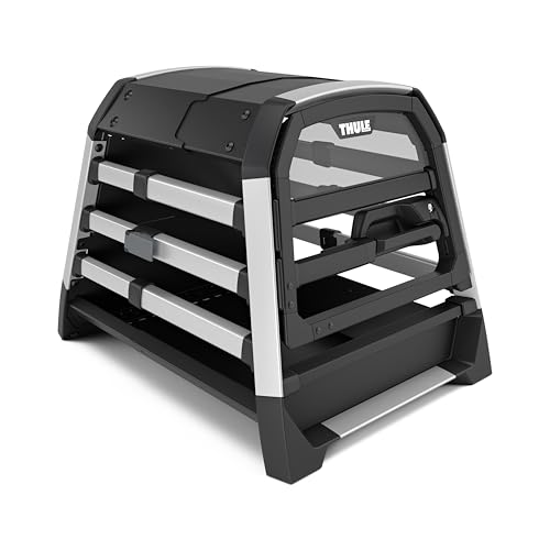 Thule Allax Threshold Compatible Dog Crate for Vehicle Travel - Size XS - Fits Vehicles with Trunk Threshold - High-Strength Construction - Adjustable for Dog and Vehicle fit