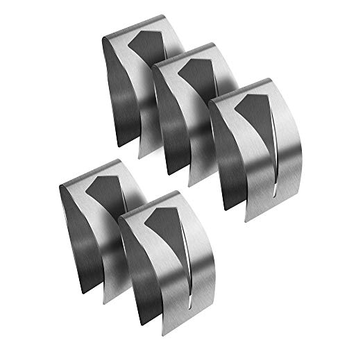 Waldd 5er Edelstahl Geschirrtuchhalter Selbstklebend