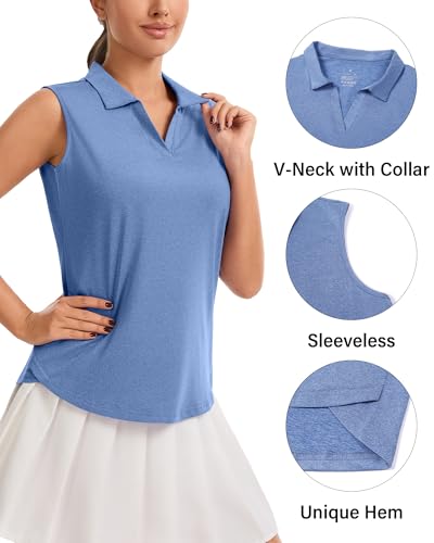 4 Pack Women Sleeveless Polo