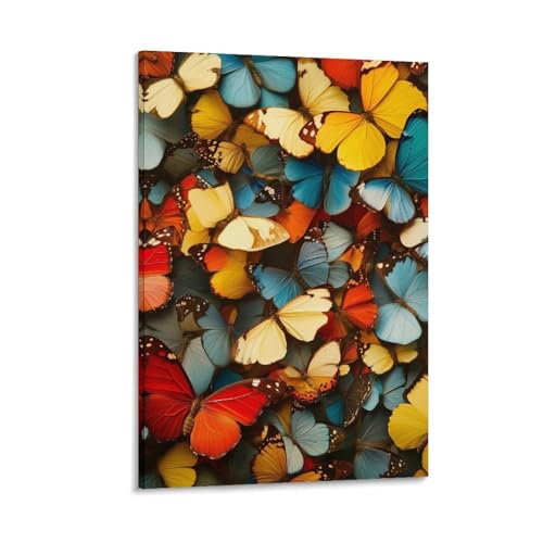 Decoration murale papillon tableau sur toile moderne pour maison 50x75
