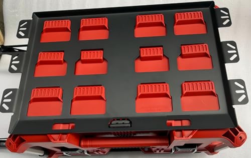 VELCKING for Milwaukee Packout Mounting Plate, Metal Storage Base, Wall and Floor Compatible Toolbox Mount (Black, 2-Full Plate) by Generic - Image 2