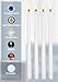 Hyoola 12 Pack Tall Taper Candles - 10 Inch White Dripless, Unscented Dinner Candle - Paraffin Wax with Cotton Wicks - 8 Hour Burn Time
