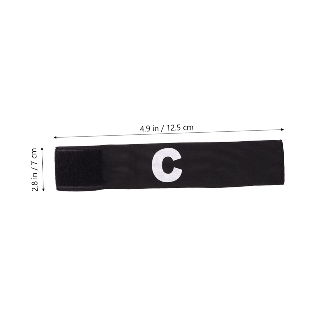 POPETPOP Fascia Da Braccio Fascia Da Accessori Fasce Di Calcio Maniche Braccio Captain Arm Bands Fascia Da Calcio Bande Di Capitani Di Calcio Black