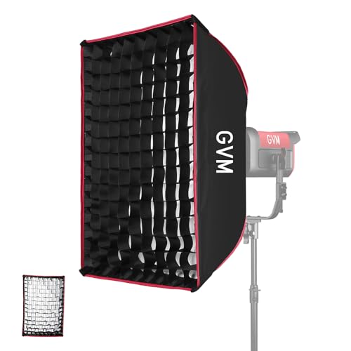 Image of GVM Portable Square Softbox 40 * 60cm with Grid Diffuser Fast-Setup Bowens Mount Softbox Compact Photography Lighting Softbox for Photography Shooting Continuous Light Monolight Strobe Flash