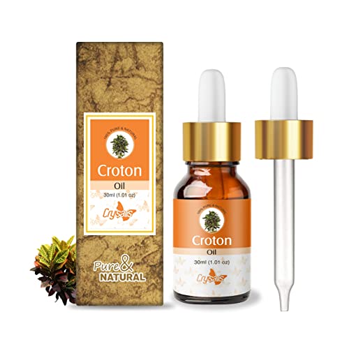 Image of Crysalis Croton (Codiaeum Variegatum) Oil|100% Pure & Natural Undiluted Carrier Oil Organic Standard For Skin & Haircare|For Skin, Health & Reduce Skin Breakouts, Used In Aromatherapy 30ml