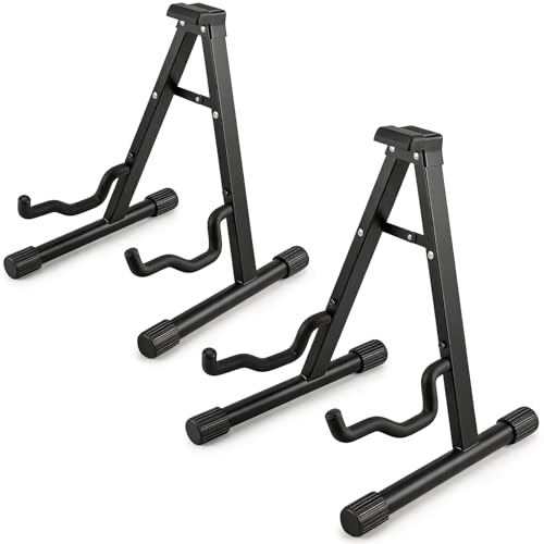 LeSage Guitar Stand 2 Packs - Electric, Acoustic and Bass, Banjo Stand
