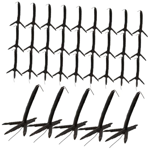 VILLCASE 50pcs Plastic Claw Accessories Chicken Stuff Plastic Chick Toy Part Chicken Claw Part Plastic Chick Foot Chicken Toy Parts Chick Feet Chick Claws Stuffed Toy Parts Paw Chicken Feet