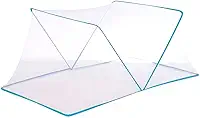 Mosquiteiro Cama Casal Tenda Portátil Dobrável Prática Mosquiteiro Cama Casal Tenda Portátil Dobrável Prática Cor:Azul