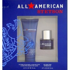 All American Stetson Gift Set - After Shave Lotion 2.5 - Cologne Spray .5